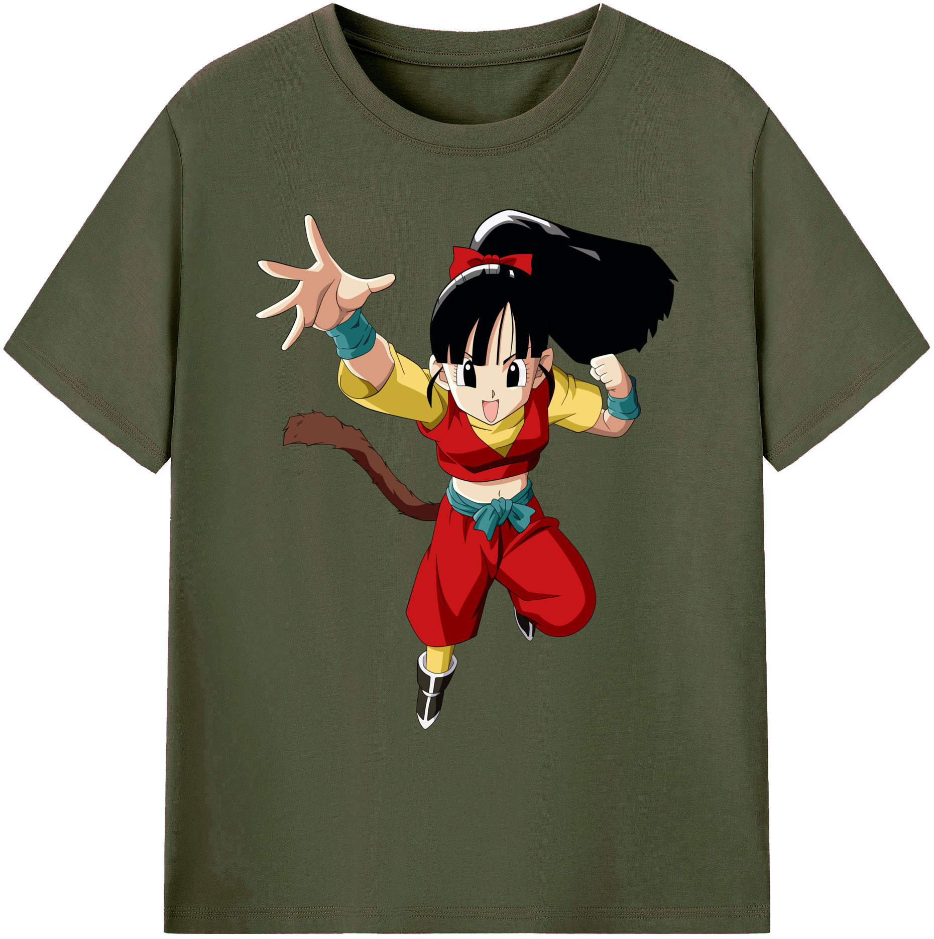 （画像用） ドラゴンボール パン DRAGON BALL Pan 綿100％ メンズ半袖Tシャツ｜肌触りやわらか＆通気性